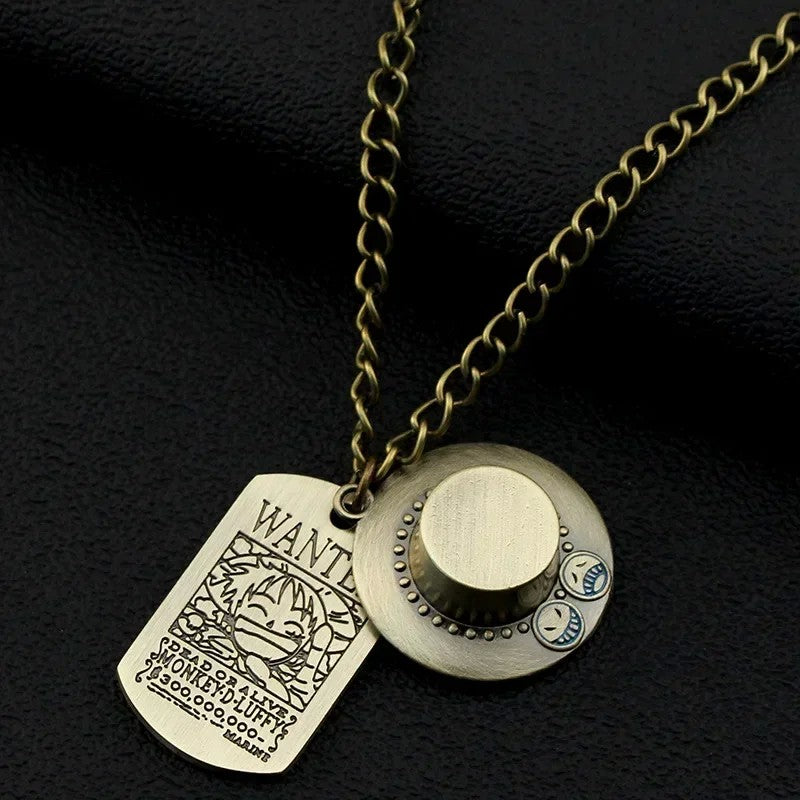 Colar Anime One Piece Luffy em metal