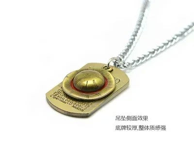 Colar Anime One Piece Luffy em metal