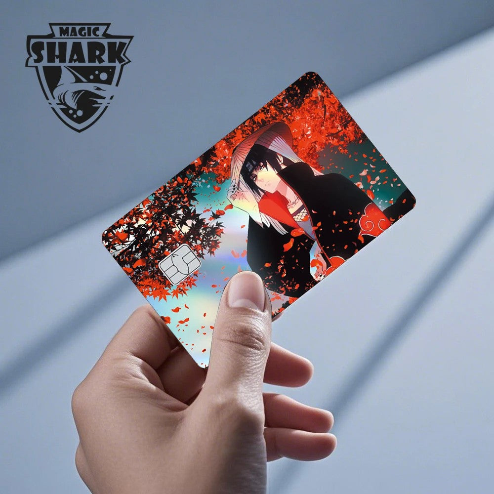 Naruto - Adesivo laser holográfico para cartão