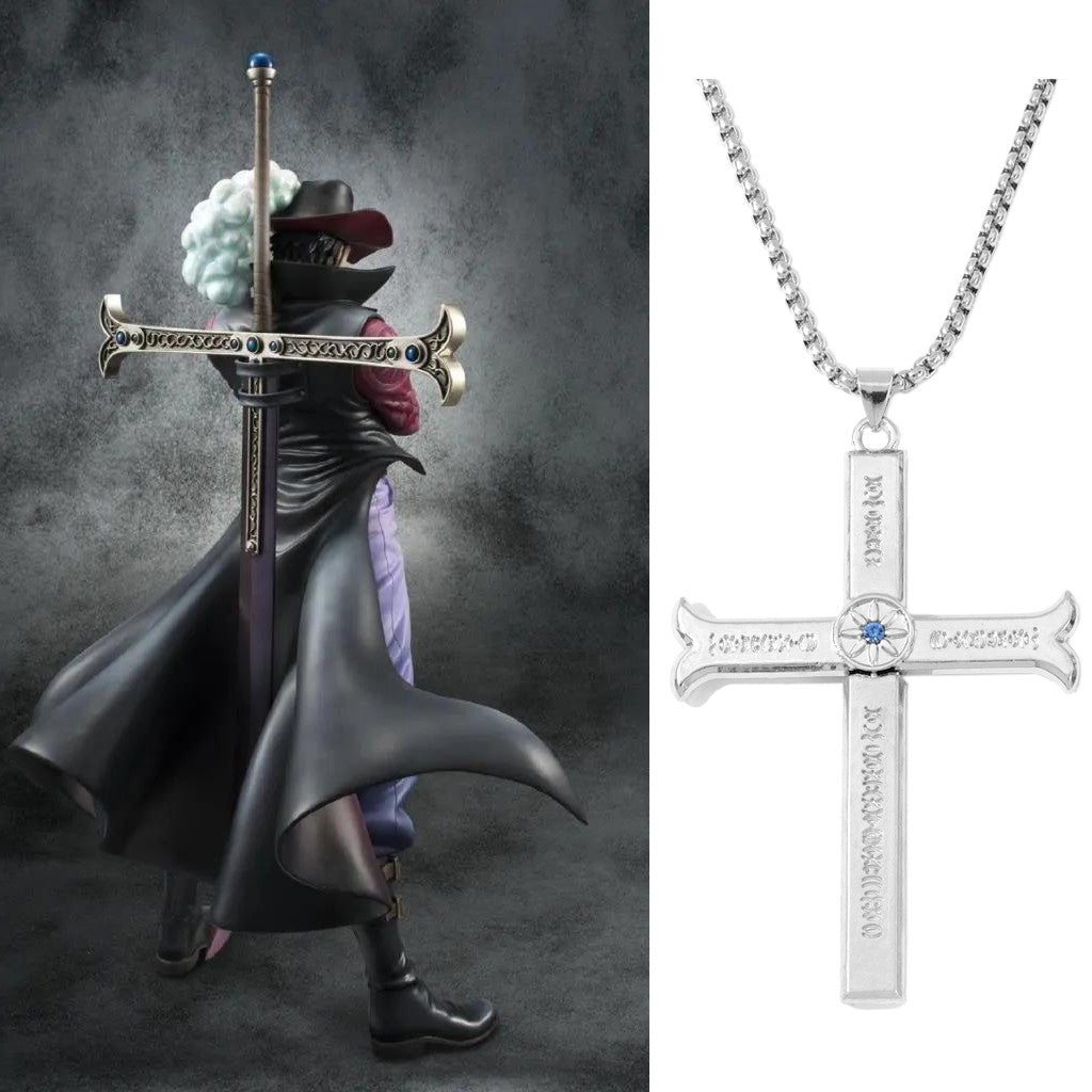 Colar Anime One Piece Dracule Mihawk
