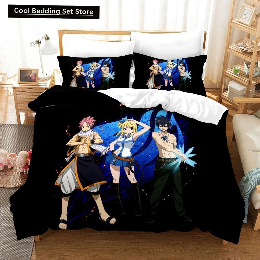 Conjunto de cama Fairy Tail estampado