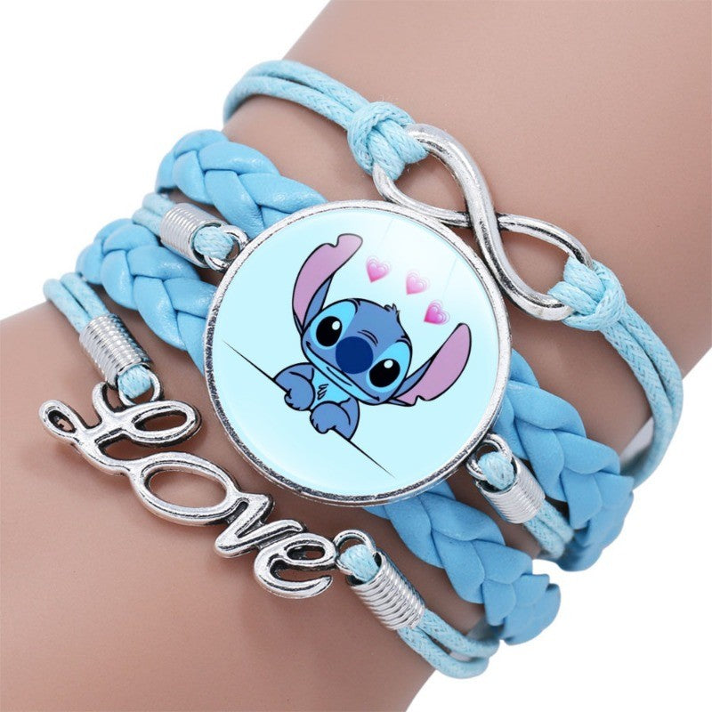 Pulseira delicada de Lilo e Stitch