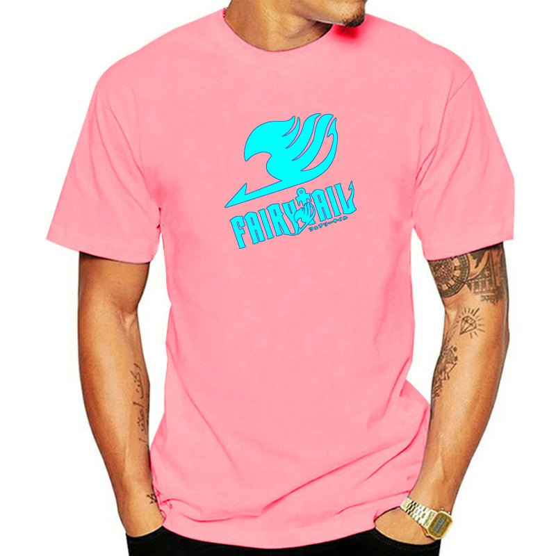Camiseta Fairy Tail com logo luminoso
