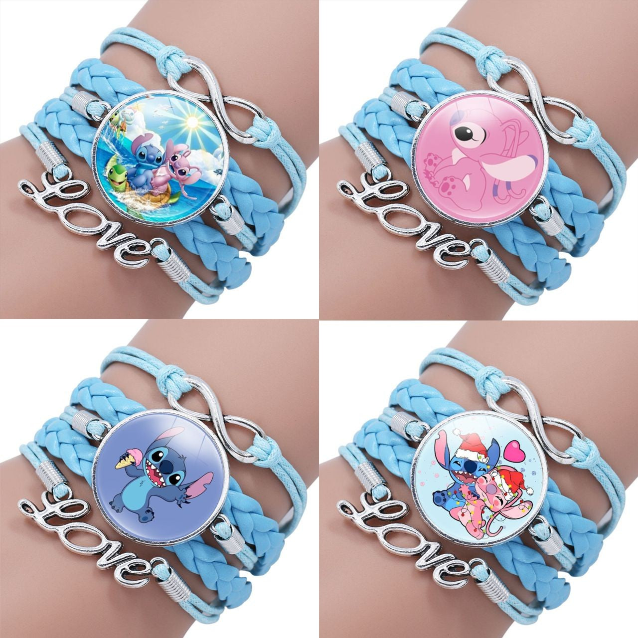 Pulseira delicada de Lilo e Stitch