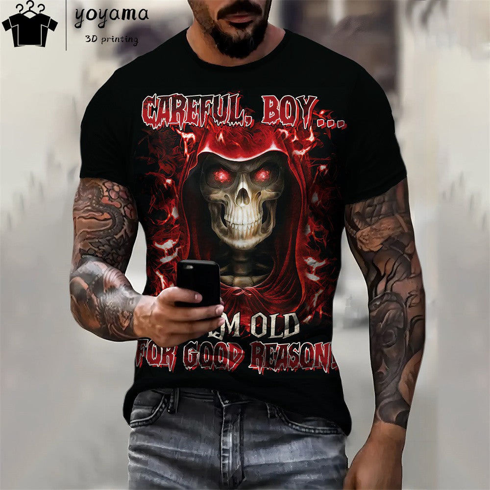 Camiseta Masculina Caveira 3d variadas