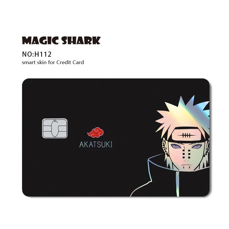 Naruto - Adesivo laser holográfico para cartão