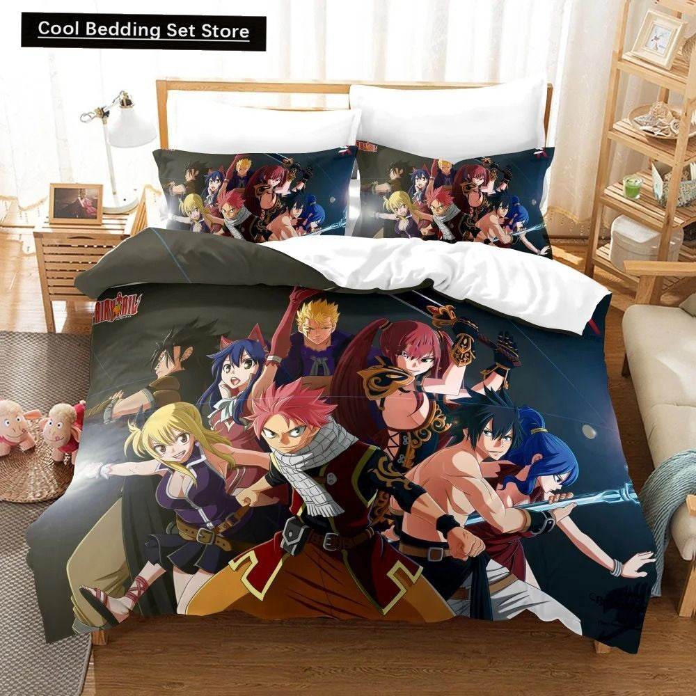 Conjunto de cama Fairy Tail estampado