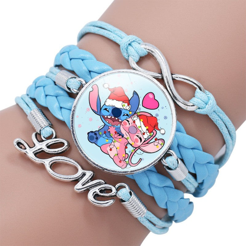 Pulseira delicada de Lilo e Stitch