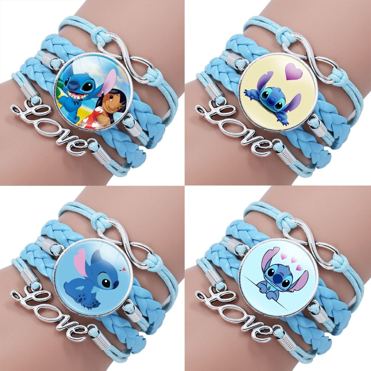 Pulseira delicada de Lilo e Stitch
