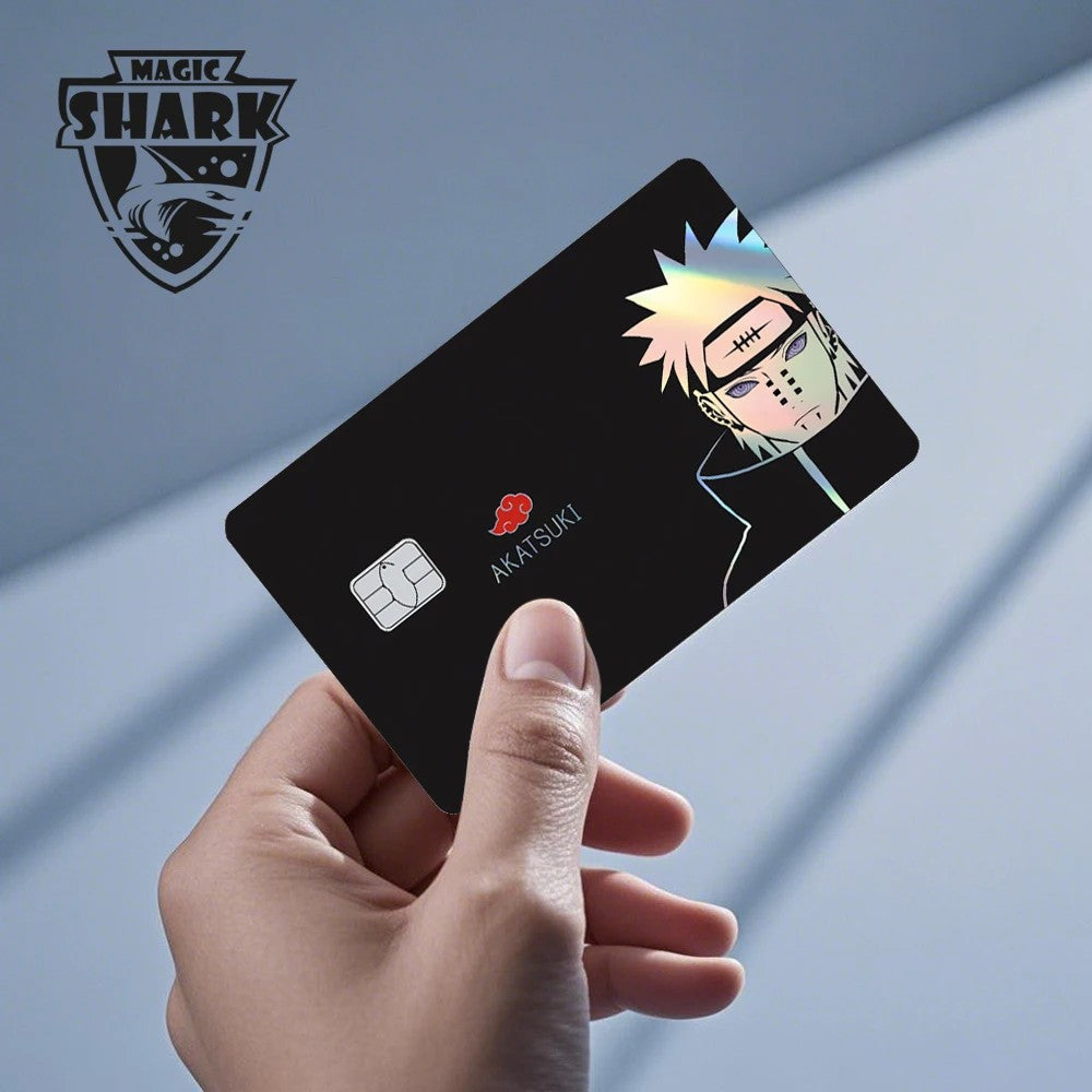 Naruto - Adesivo laser holográfico para cartão