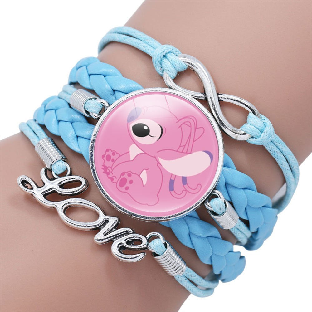 Pulseira delicada de Lilo e Stitch