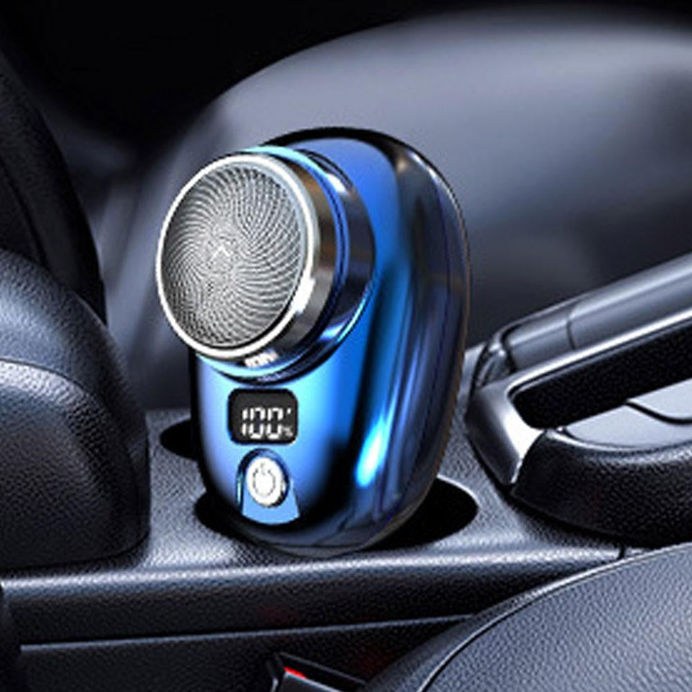 Mini barbeador elétrico para homens, display digital