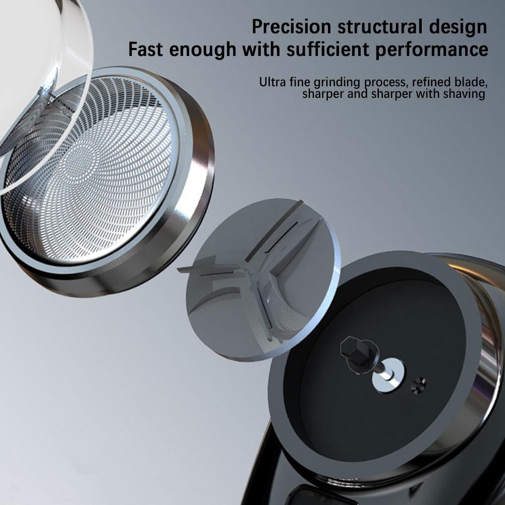 Mini barbeador elétrico para homens, display digital