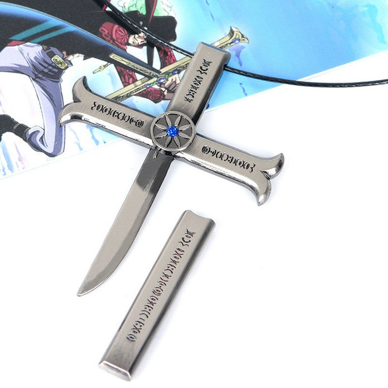 Colar Anime One Piece - Dracule Mihawk