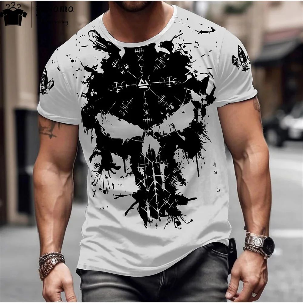 Camiseta Masculina Caveira 3d variadas