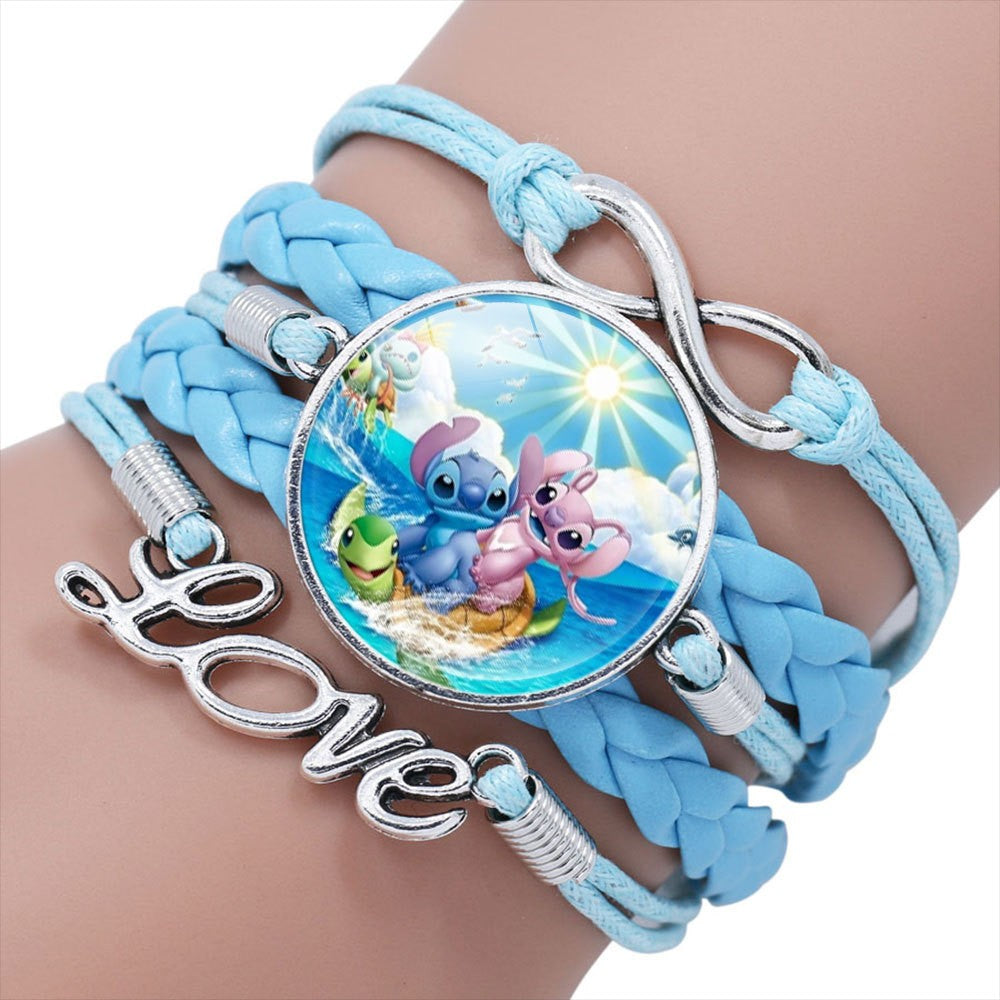 Pulseira delicada de Lilo e Stitch