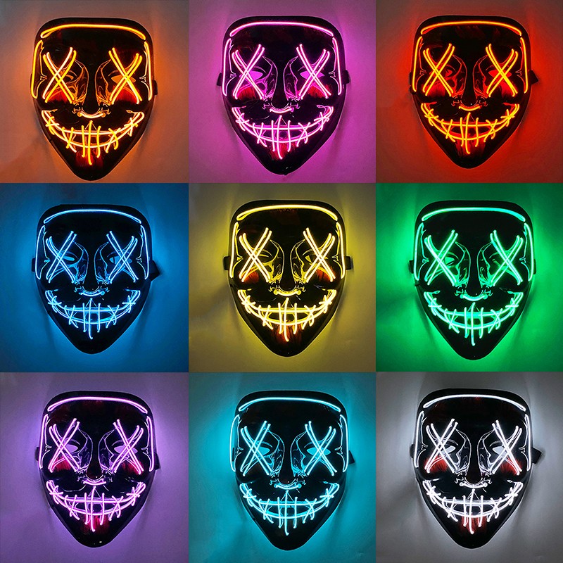 Máscara luminosa brilhante Varios Modelos