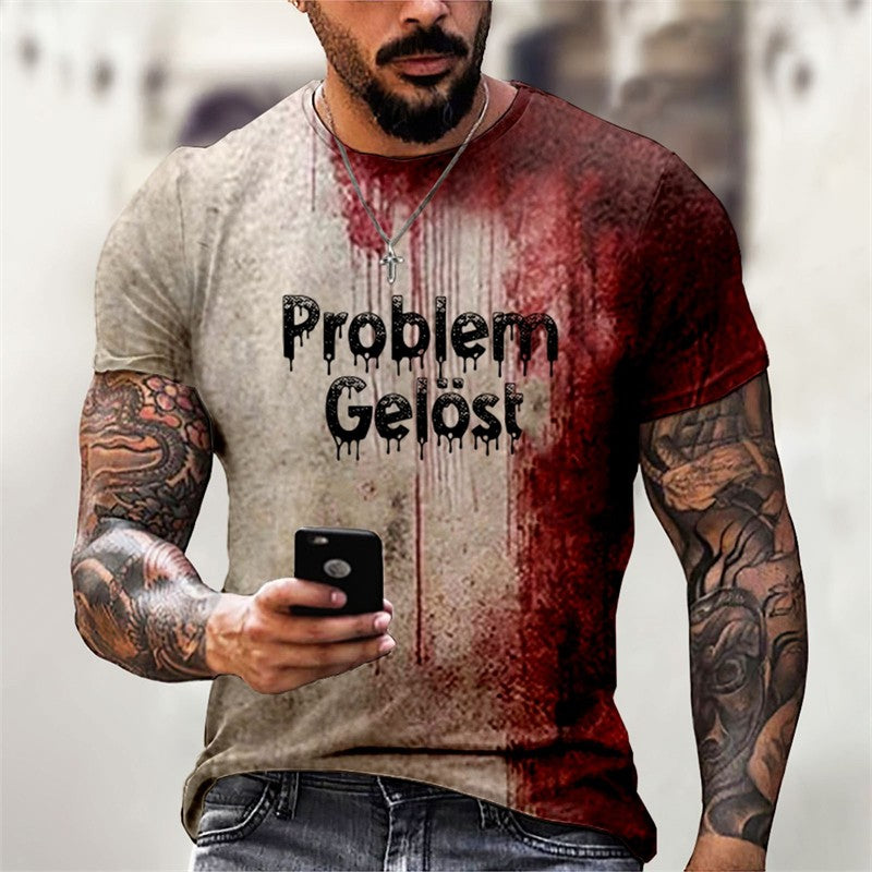 Camiseta Masculina design de sangue