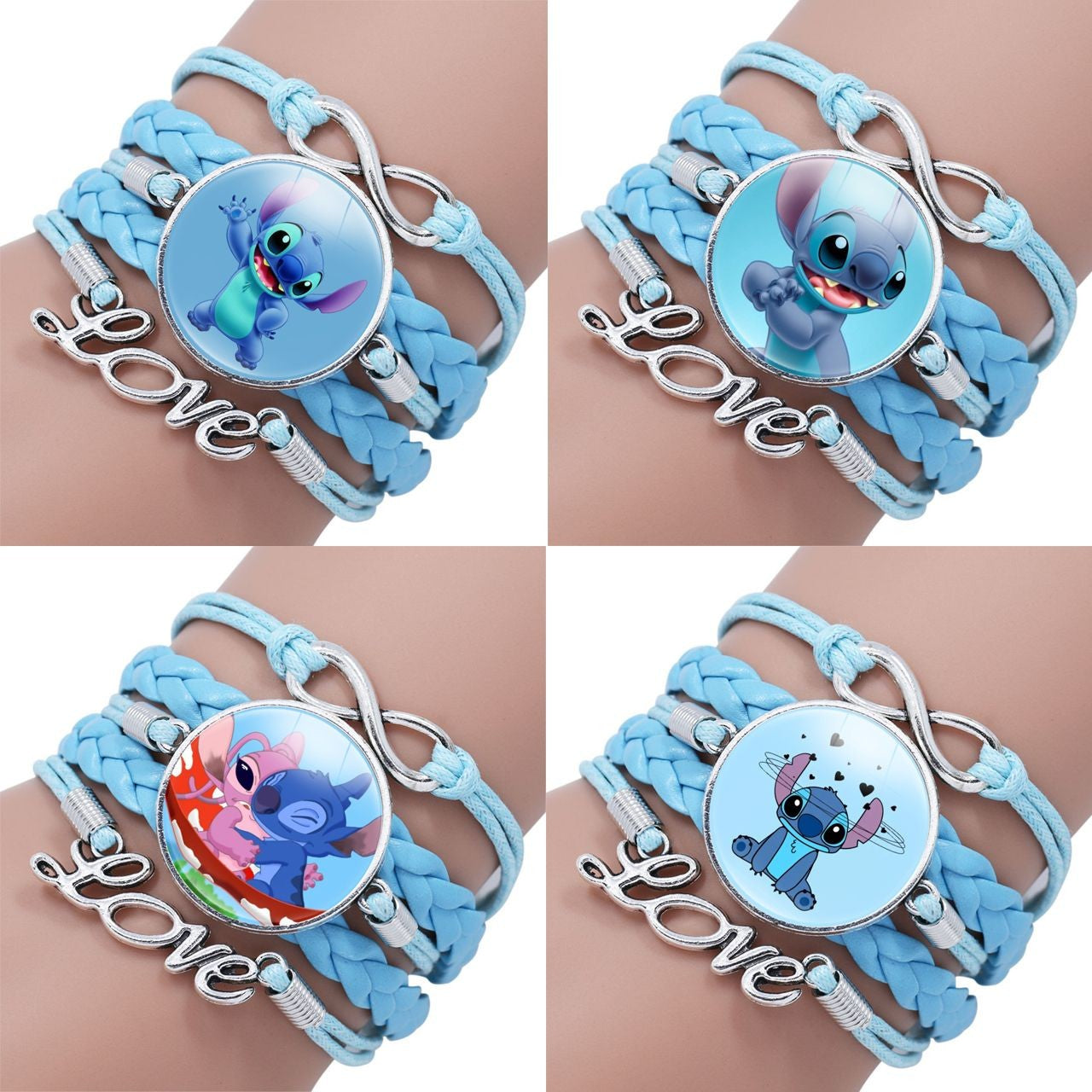 Pulseira delicada de Lilo e Stitch