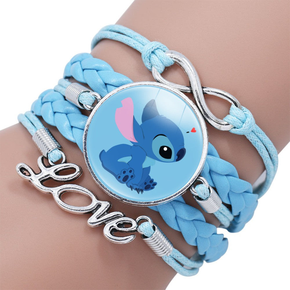 Pulseira delicada de Lilo e Stitch