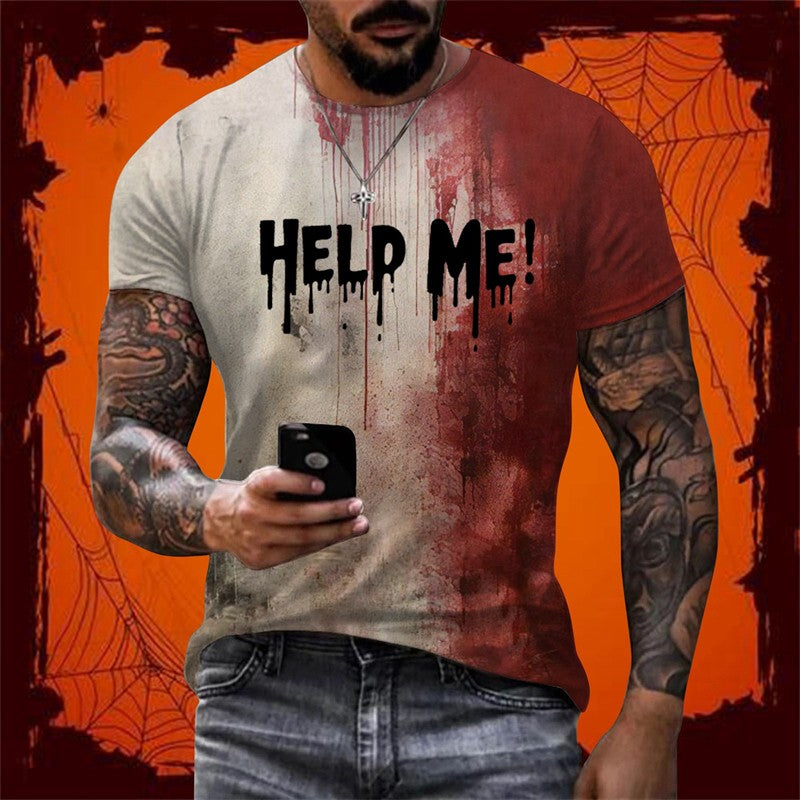 Camiseta Masculina design de sangue