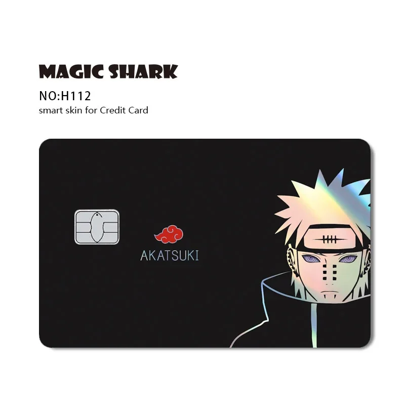 Naruto - Adesivo laser holográfico para cartão