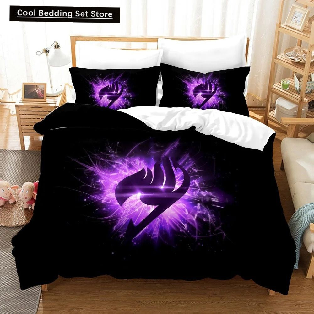 Conjunto de cama Fairy Tail estampado