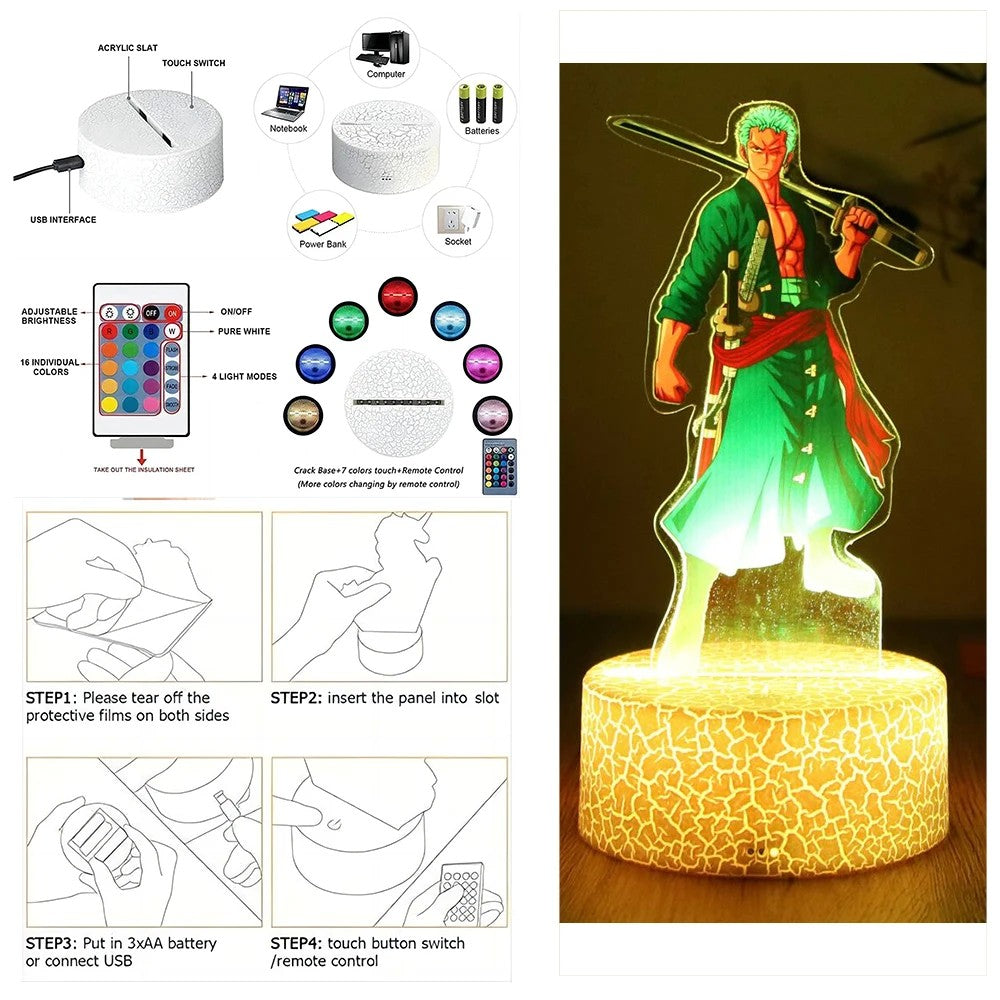 Action FIgure One Piece - Luffy - Zoro