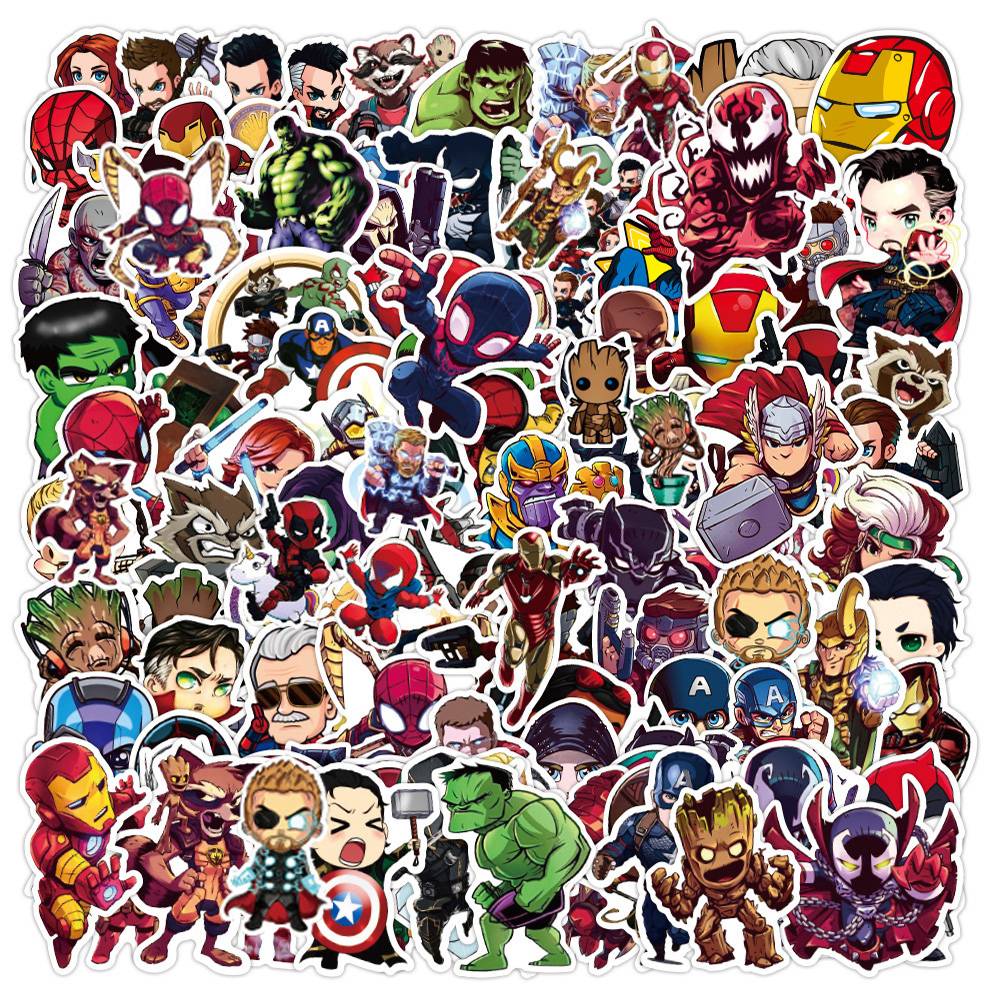 Adesivos Dos Heróis Da Marvel