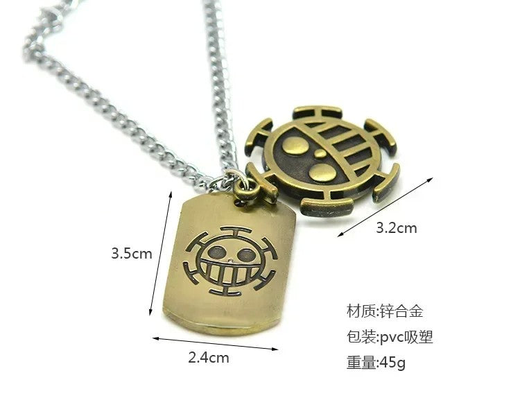 Colar Anime One Piece Luffy em metal