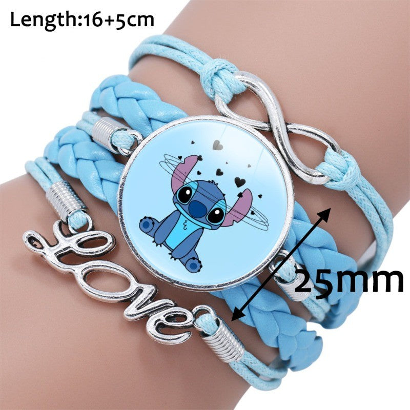 Pulseira delicada de Lilo e Stitch