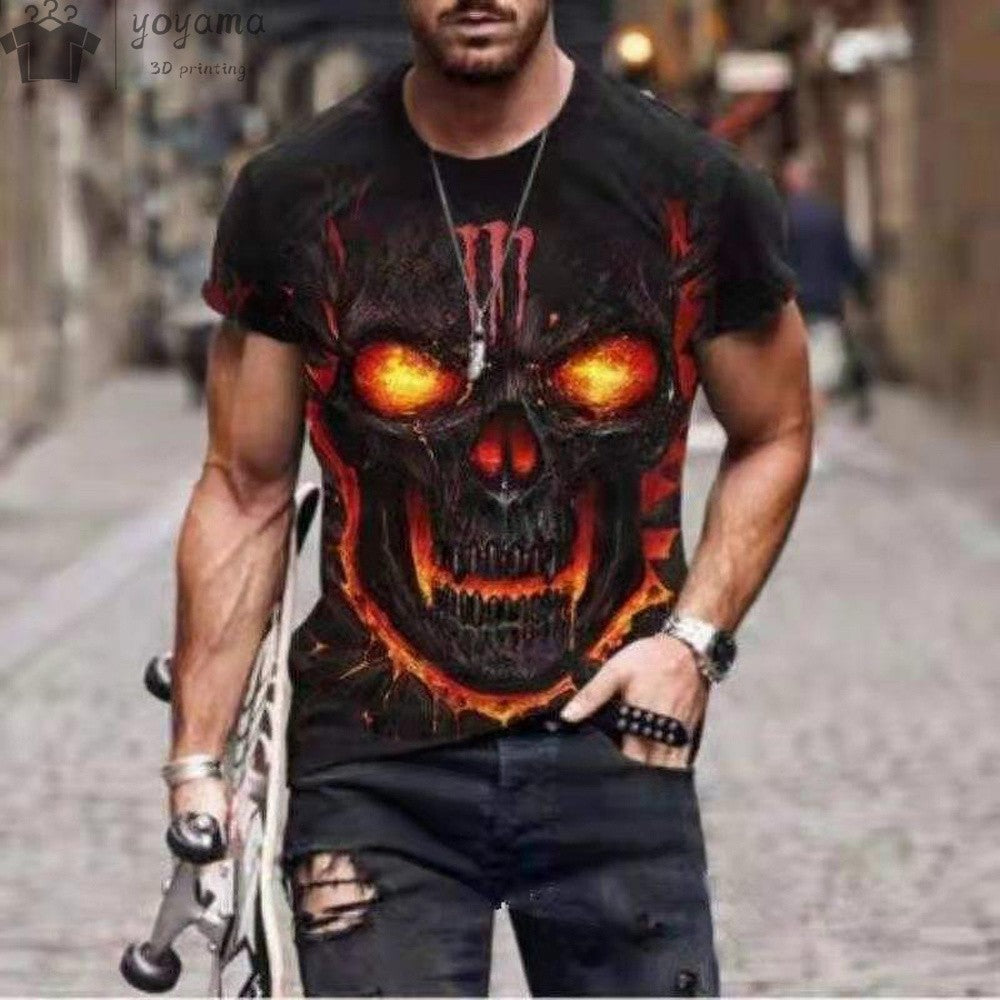 Camiseta Masculina Caveira 3d variadas
