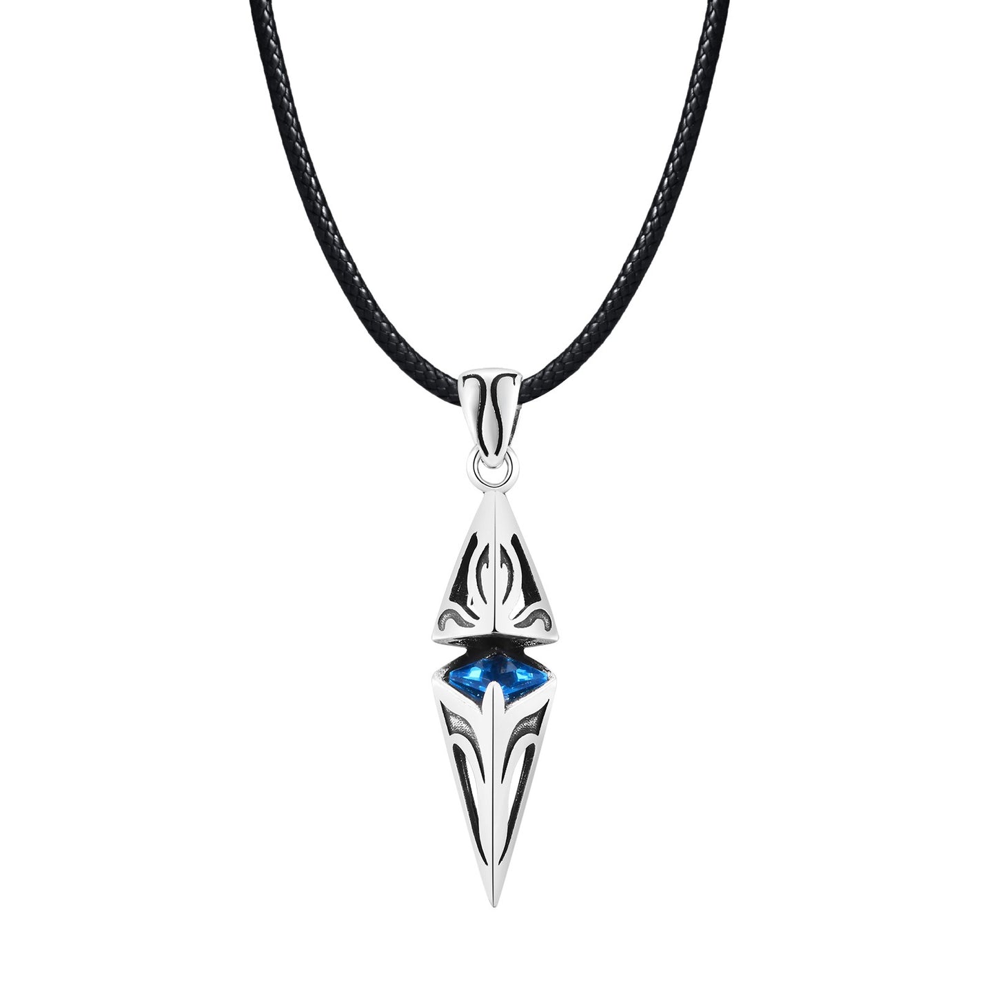 Colar de pedra azul Masculino varias cores