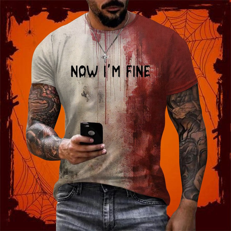 Camiseta Masculina design de sangue