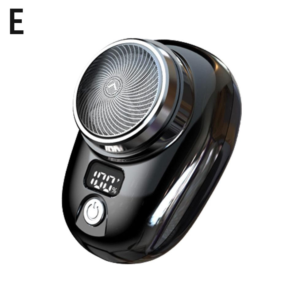 Mini barbeador elétrico para homens, display digital