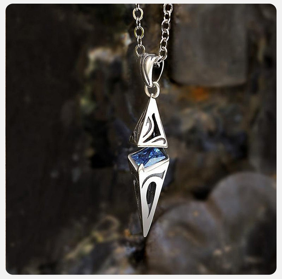 Colar de pedra azul Masculino varias cores