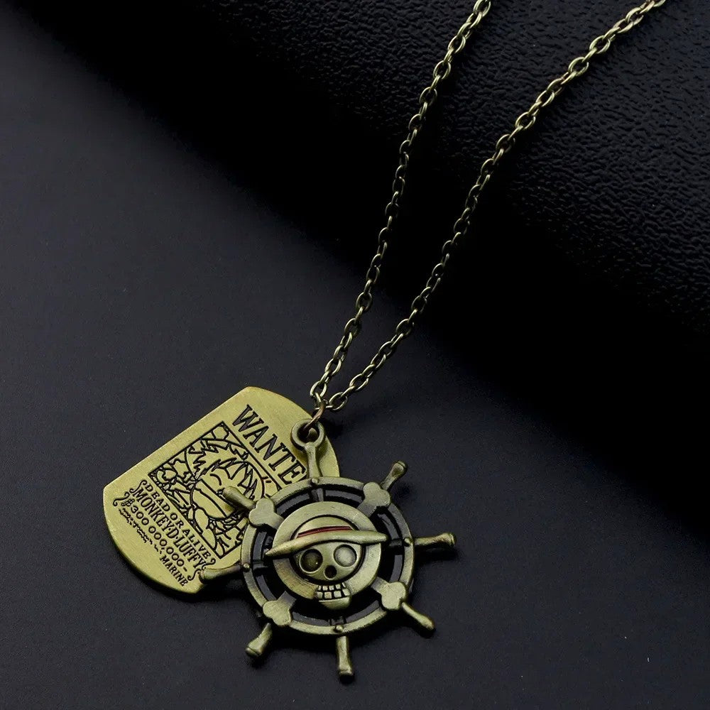 Colar Anime One Piece Luffy em metal