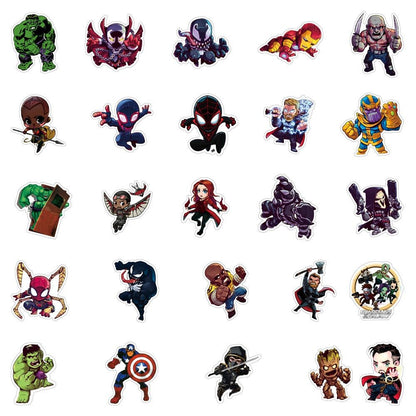 Adesivos Dos Heróis Da Marvel