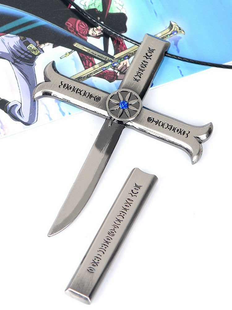Colar Anime One Piece - Dracule Mihawk