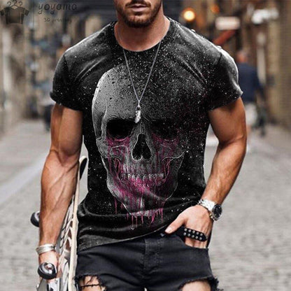 Camiseta Masculina Caveira 3d variadas