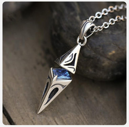 Colar de pedra azul Masculino varias cores