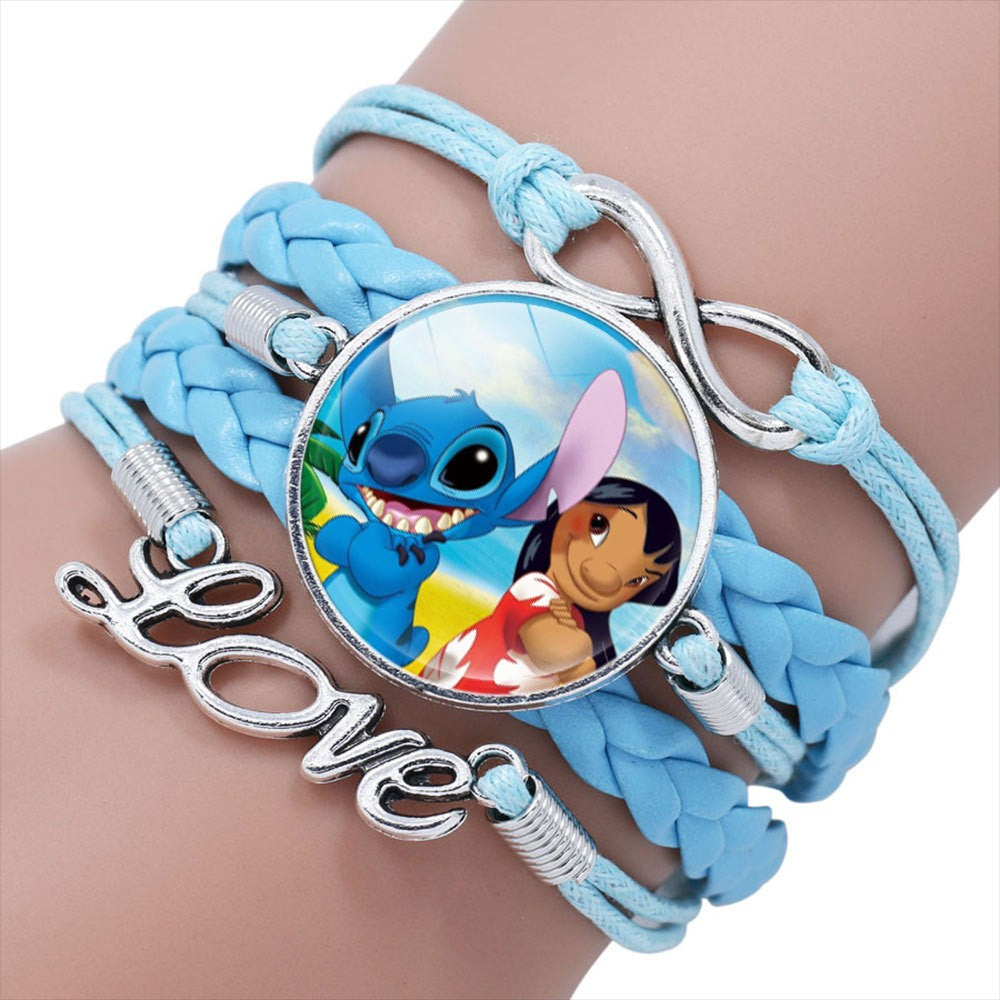 Pulseira delicada de Lilo e Stitch