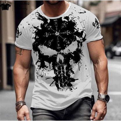Camiseta Masculina Caveira 3d variadas