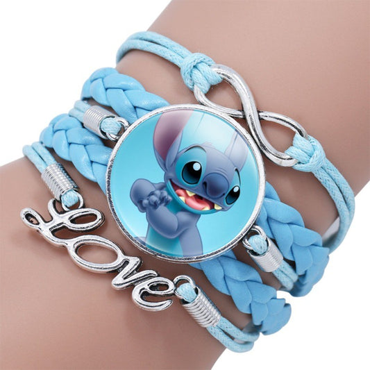 Pulseira delicada de Lilo e Stitch