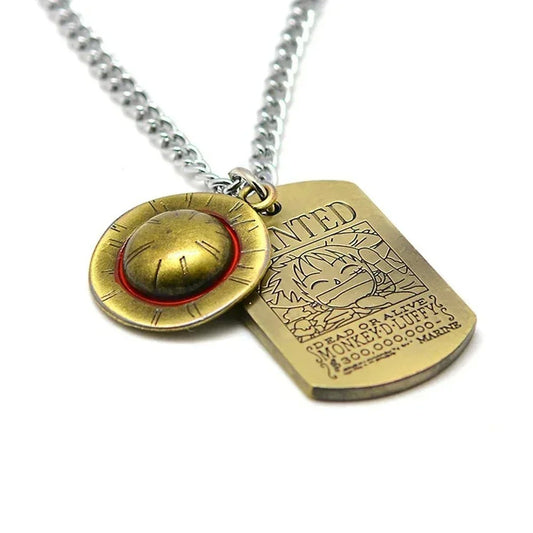 Colar Anime One Piece Luffy em metal