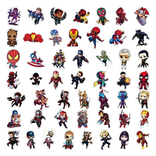 Adesivos Dos Heróis Da Marvel
