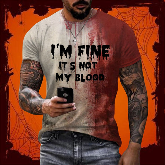 Camiseta Masculina design de sangue