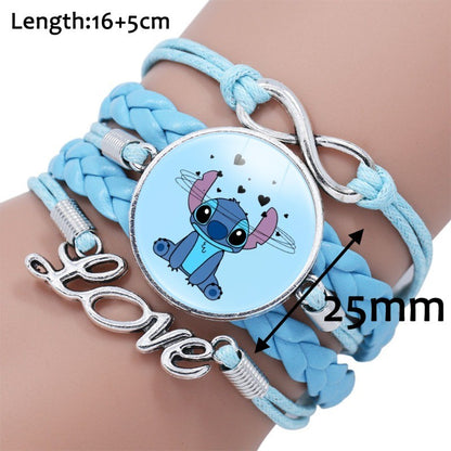 Pulseira delicada de Lilo e Stitch
