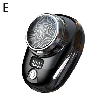 Mini barbeador elétrico para homens, display digital