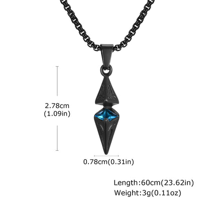 Colar de pedra azul Masculino varias cores